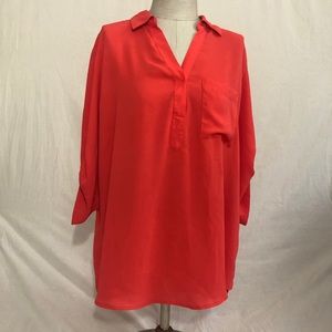 Red orange blouse